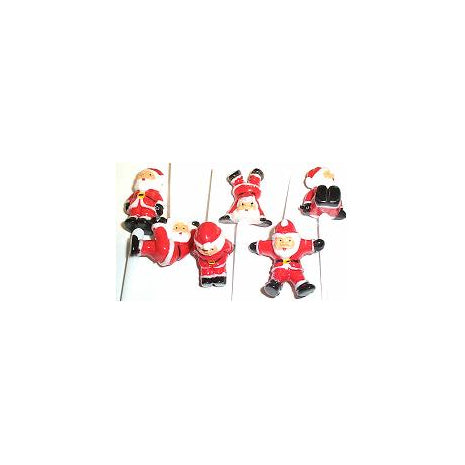 Tumbling Santas (pk 6)