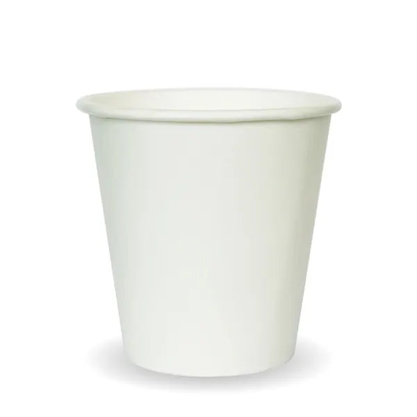 230ml / 6oz (80mm) White Single Wall BioCup (BC-6W)