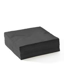 2 Ply Cocktail Napkin (Black/2000)