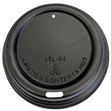 12-16oz Coffee Cup Lid (Black/Travel/80mm)