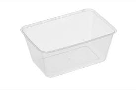 1000ml Rectangular Plastic Container (Sleeve/50)