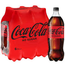 Coke No Sugar Plastic Bottle (6x1.25lt)