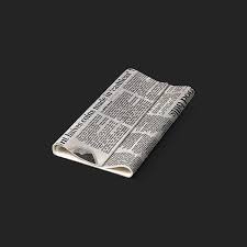 1/2 Out Greaseproof Paper (Newspaper Style)