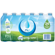 Nu Pure Spring Water (24x600ml)