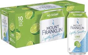 Mount Franklin Lime Sparkling (10x375ml)