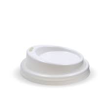 Bamboo White Coffee Cup Lid (80mm)