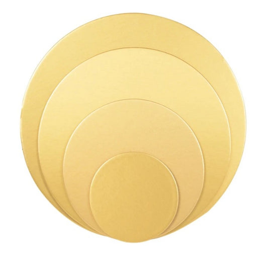 6" D/STD Gold Round Cardboards (Pack of 25)
