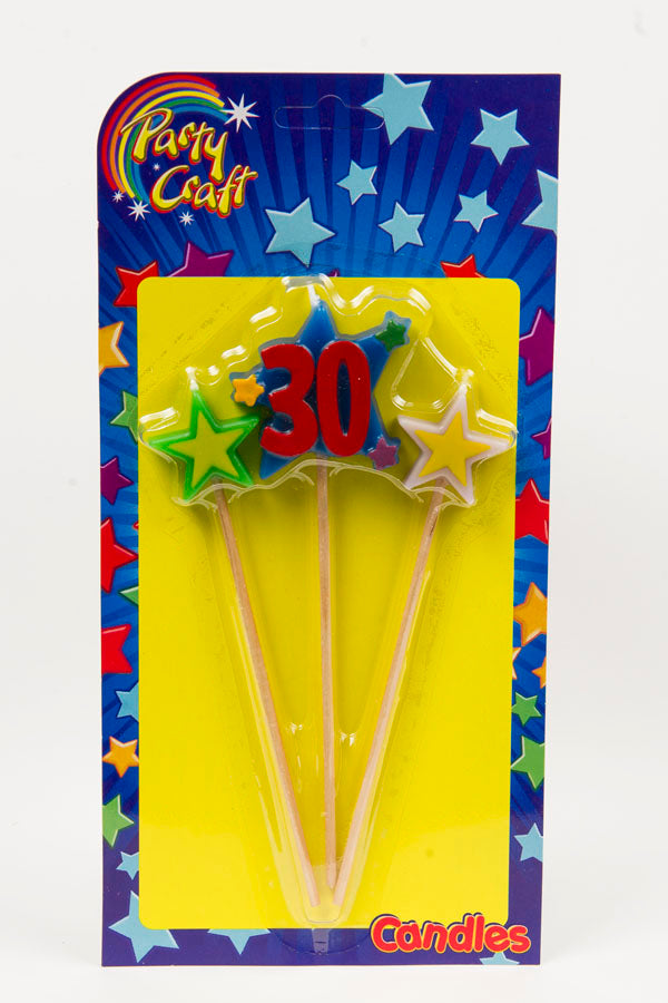#30 Star Pick Candle (Box of 6 Packets)