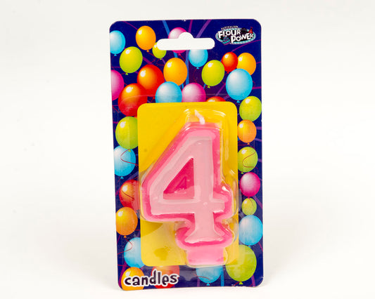 #4 Pink Candle (Box of 6pkts)