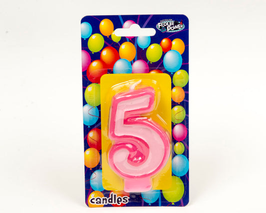 #5 Pink Candle (Box of 6pkts)
