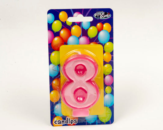 #8 Pink Candle (Box of 6pkts)