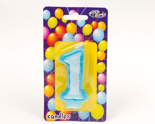 #1 Blue Candle (Box of 6pkts)