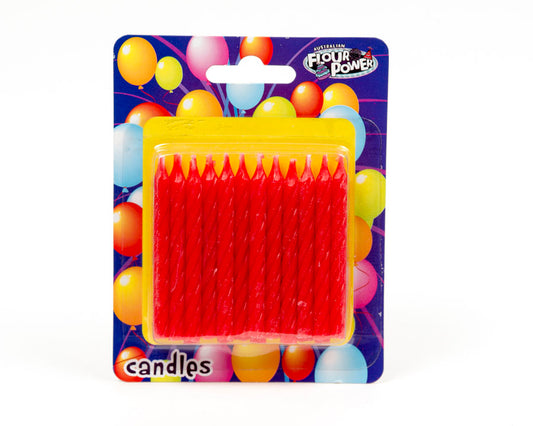 Spiral Candle - Red (Single Packet)
