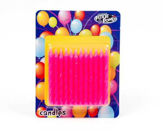 Spiral Candle - Pink (Box of 12 Packets)