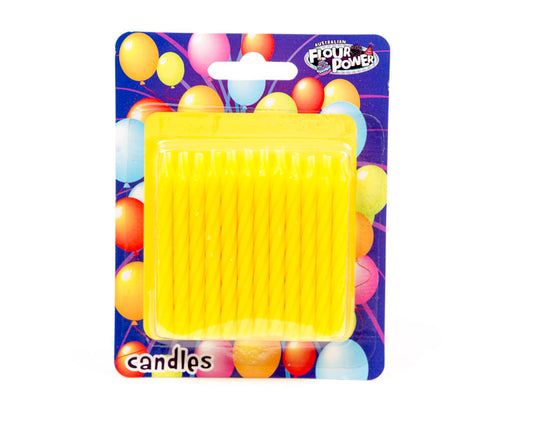 Spiral Candle - Yellow (Single Packet)