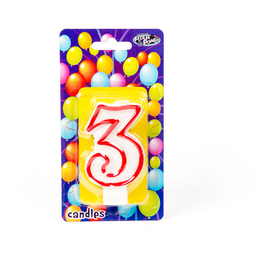 #3 Red Candle (Box of 6pkts)