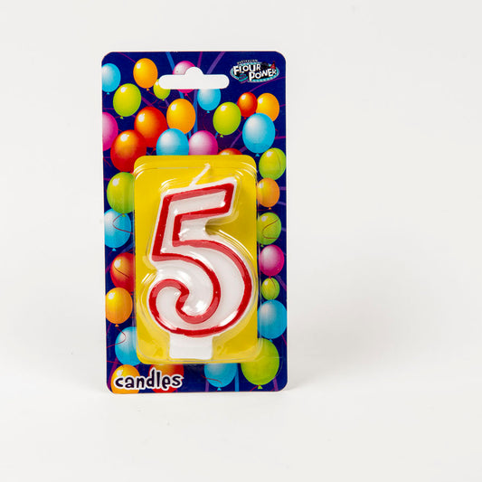 #5 Red Candle (Box of 6pkts)