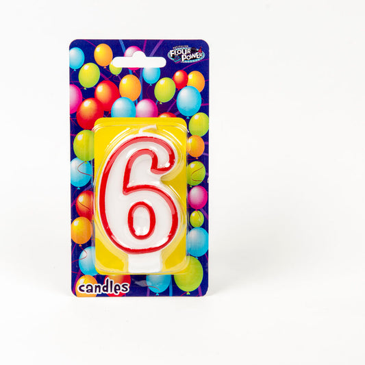 #6 Red Candle (Box of 6pkts)