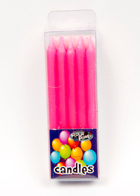 Plain Candle - Pink (Box of 12 Packets)