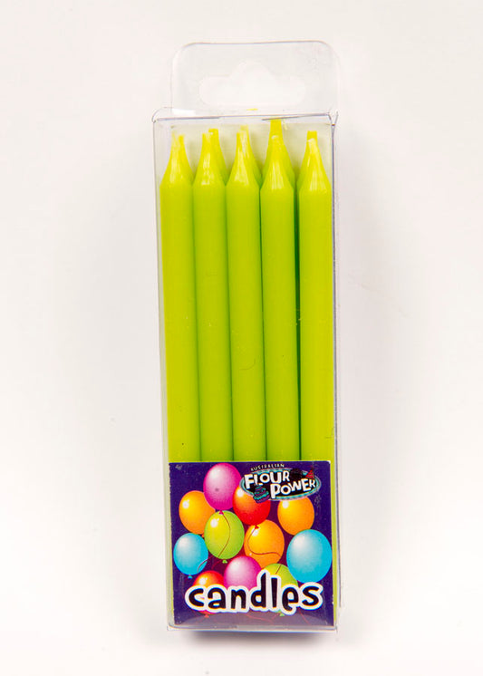 Plain Candle - Green (Box of 12 Packets)