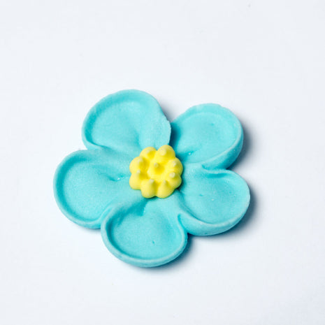 Drop Flower Bright Large Blue 128 per box - Sugar Dec