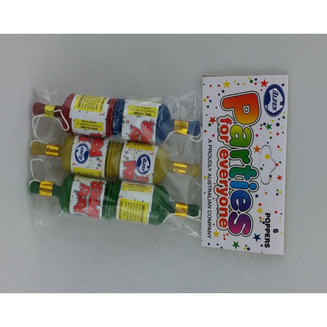 Party Poppers (1pk of 6pcs)