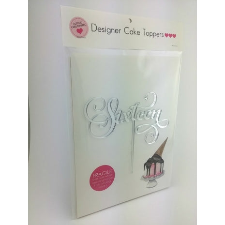 Sixteen Script Silver Mirror