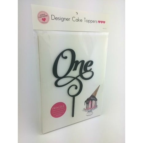 One Script Black Acrylic