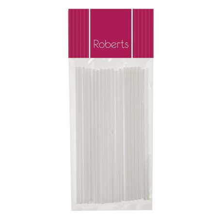 Lollypop Stick White 150mm (Pack of 25)