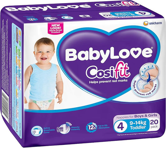 BabyLove C/Pack Toddler (Size 4) 72's 9-14kg CTN