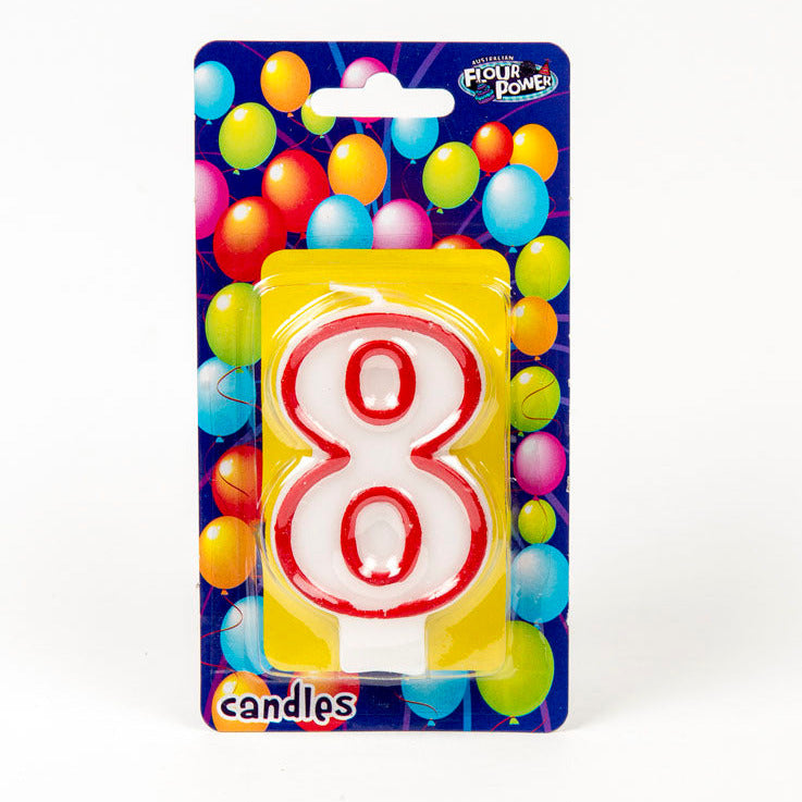 #8 Red Candle (Box of 6pkts)