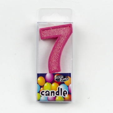 #7 Mini Number Candle - Pink (12pcs)