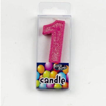 #1 Mini Number Candle - Pink (12pcs)