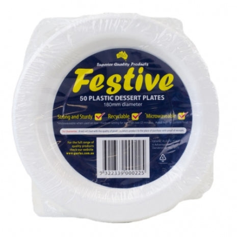 Plastic Dessert Plates 7 Round (50 pack)