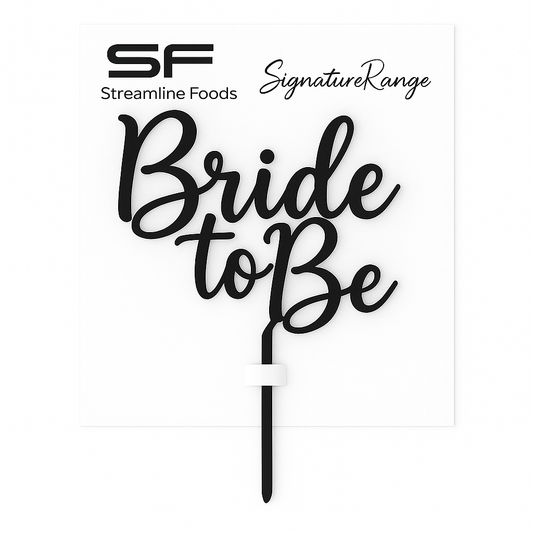 Bride To Be Script Black