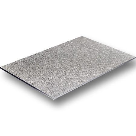 12"x16" Silver Rectangular Masonite Board 5mm (Single)