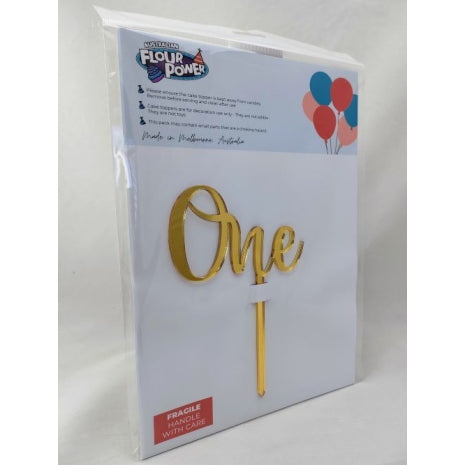 cake-topper-number-one-script-gold-mirror-topper – Streamline Foods