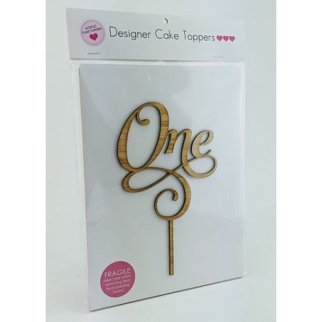 Number One Script Wood