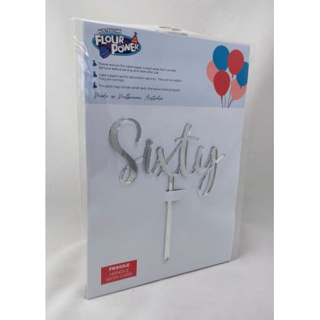 Sixty Script Silver Mirror