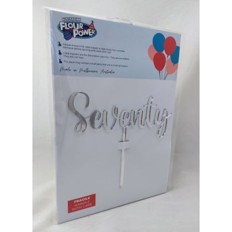 Seventy Script Silver Mirror
