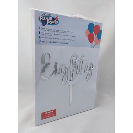Eighty Script Silver Mirror