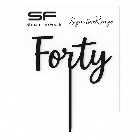 Forty Script Black