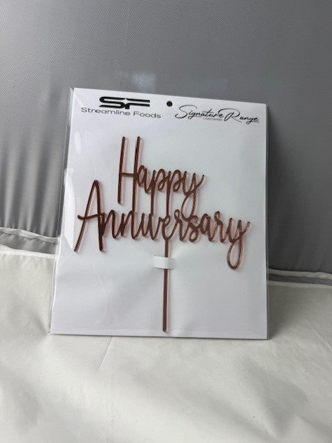 Happy Anniversary Rose Gold