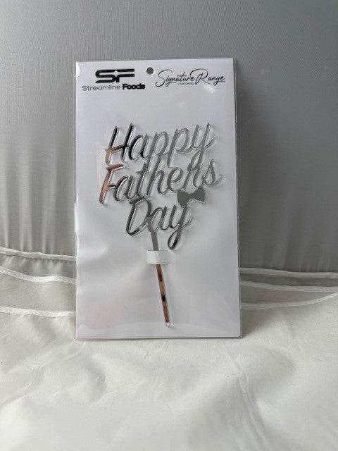 Happy Fathers Day Silver