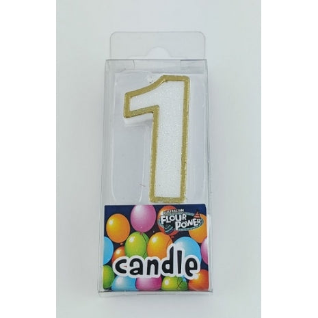 #1 Mini Number Candle - Gold (12pcs)