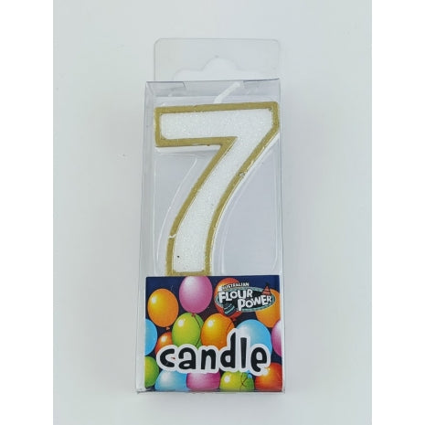 #7 Mini Number Candle - Gold (12pcs)