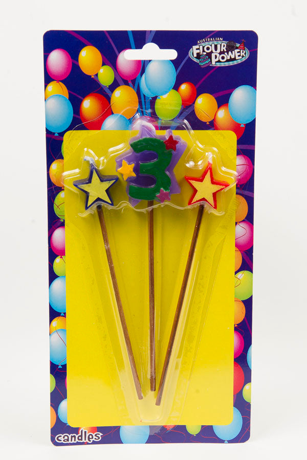 #3 Star Pick Candle (Box of 6 Packets)