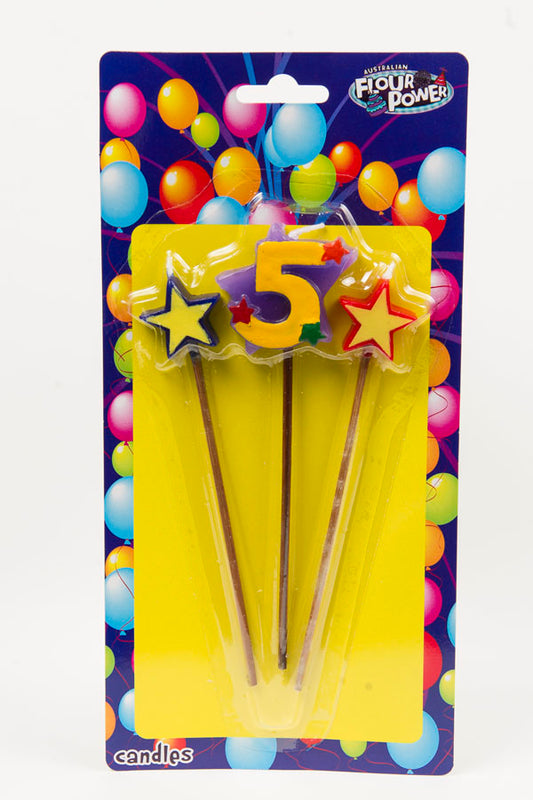 #5 Star Pick Candle (Box of 6 Packets)