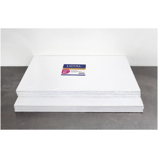 16"x20" White Rectangular Masonite Boards 5mm (Pack of 10 Boards)
