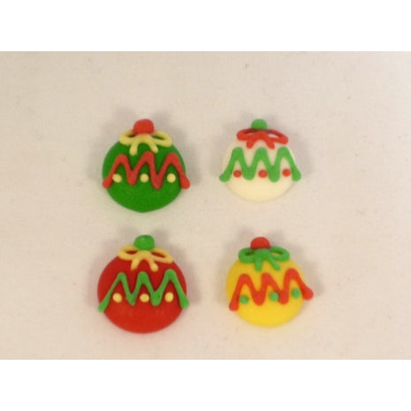 Mini Xmas Ornaments (Baubles) 180pc Asstd - Sugar Dec